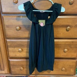 Juicy Couture Pam Gela Fashion Basic V-Neck Dress Black Women’s Medium Retro NWT